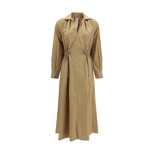 Max Mara 100% Cotton dress in beige