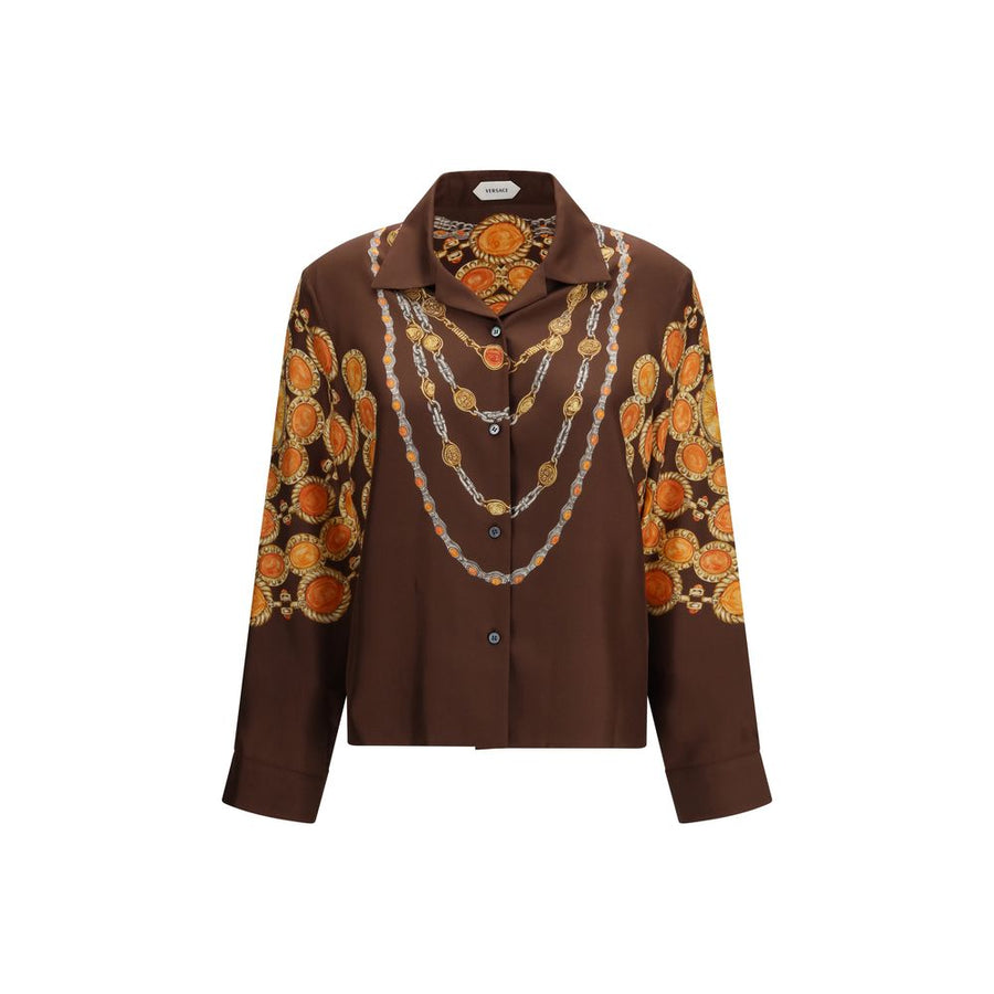 Versace shirt in brown