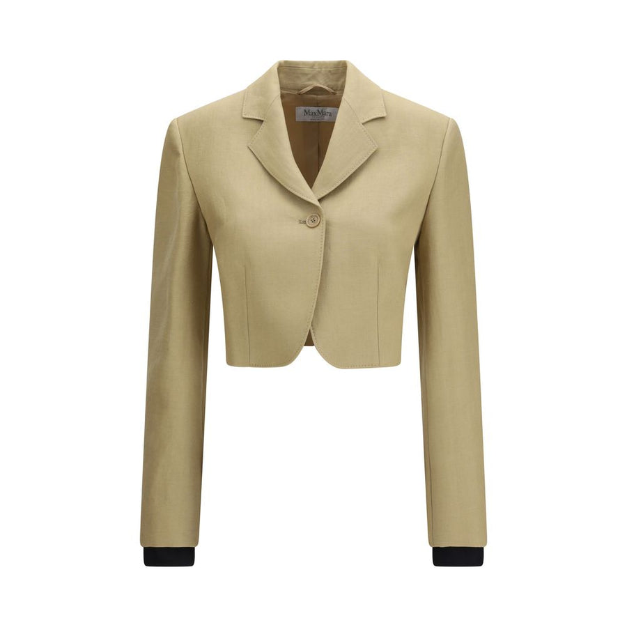 Max Mara 100% Linen blazer in beige