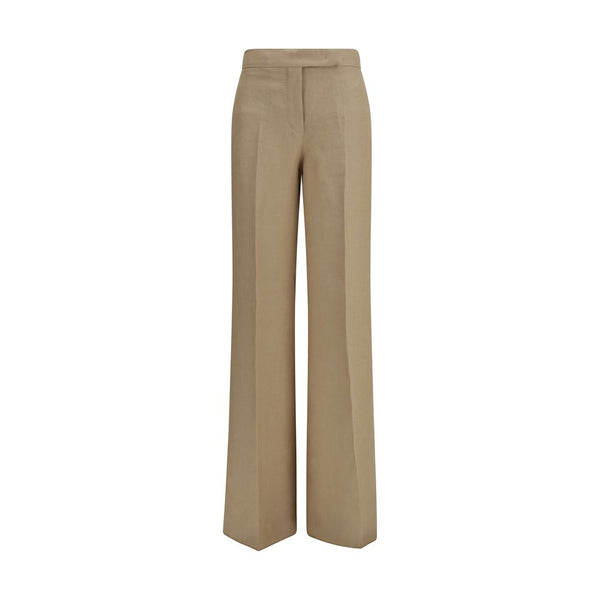 Max Mara 100% Linen trousers in beige