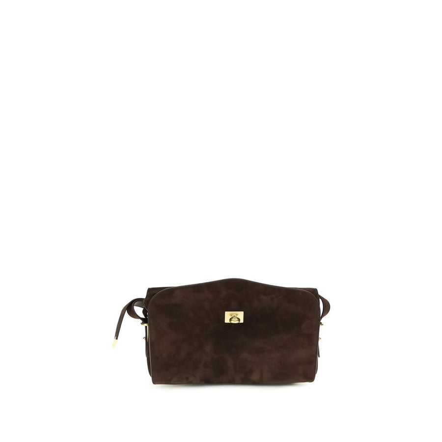 Balenciaga 100% Calf Leather Bos Taurus shoulder bag in brown