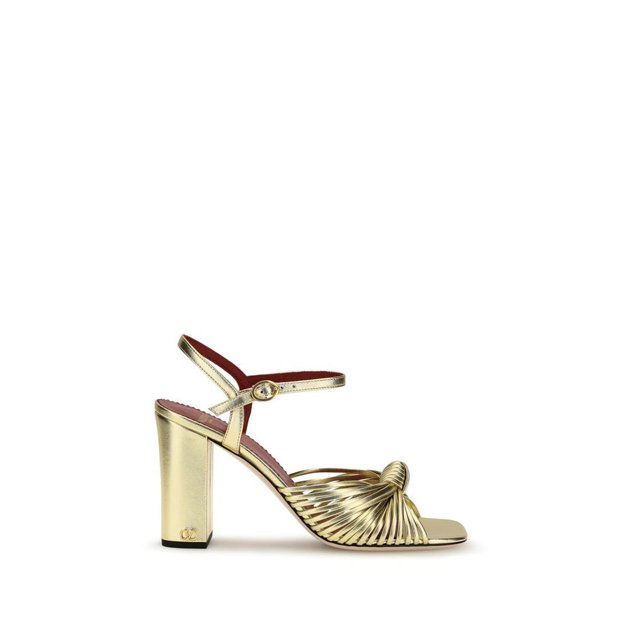 Valentino Garavani 100% Calf Leather Bos Taurus sandal in gold