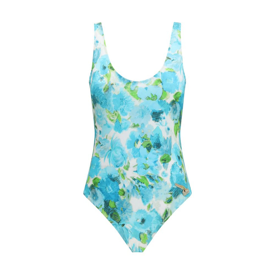 Chloé 80% Polyamide swimsuit in blue