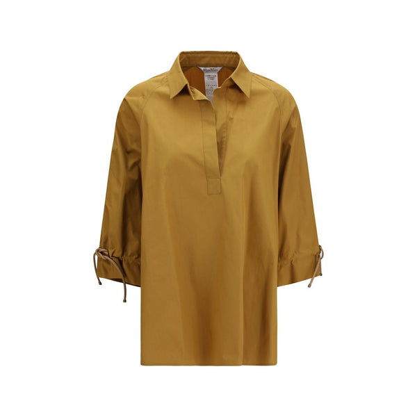 Max Mara 100% Cotton shirt in gold
