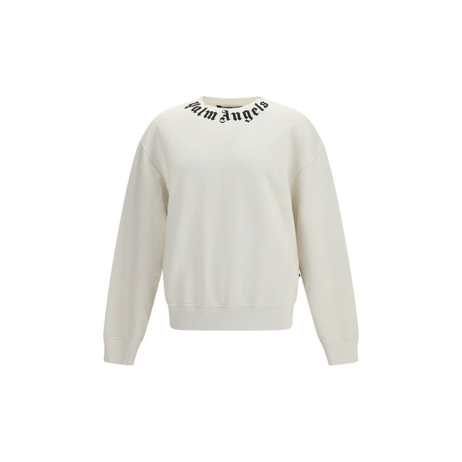 Palm Angels 95% Cotton 5% Elastane sweatshirt in white