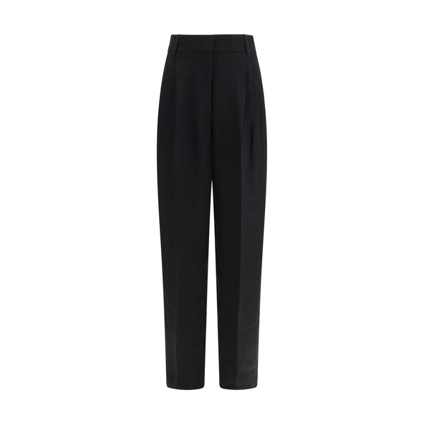 Max Mara 100% Linen trousers in black