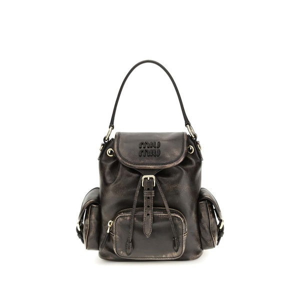 Miu Miu 100% Calf Leather Bos Taurus shoulder bag in brown