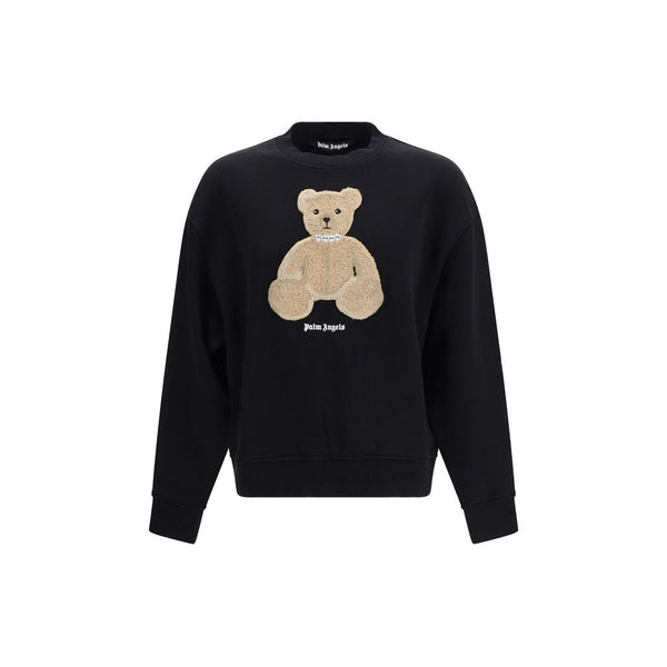 Palm Angels 95% Cotton 5% Elastane sweatshirt in black