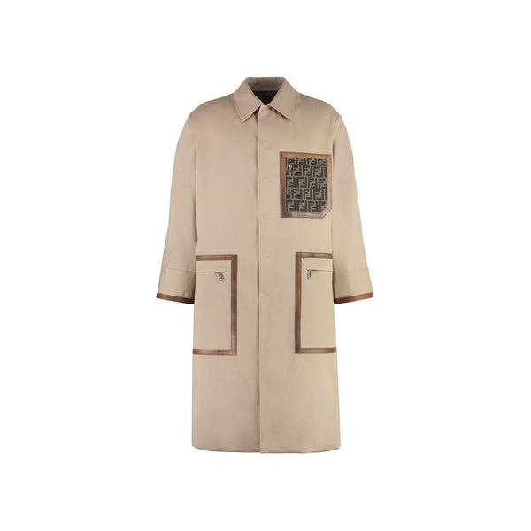 Fendi 100% Cotton coat in beige