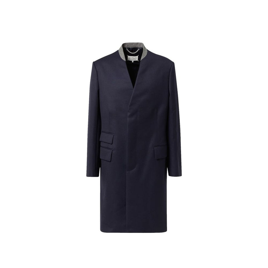 Maison Margiela 100% Wool coat in navy
