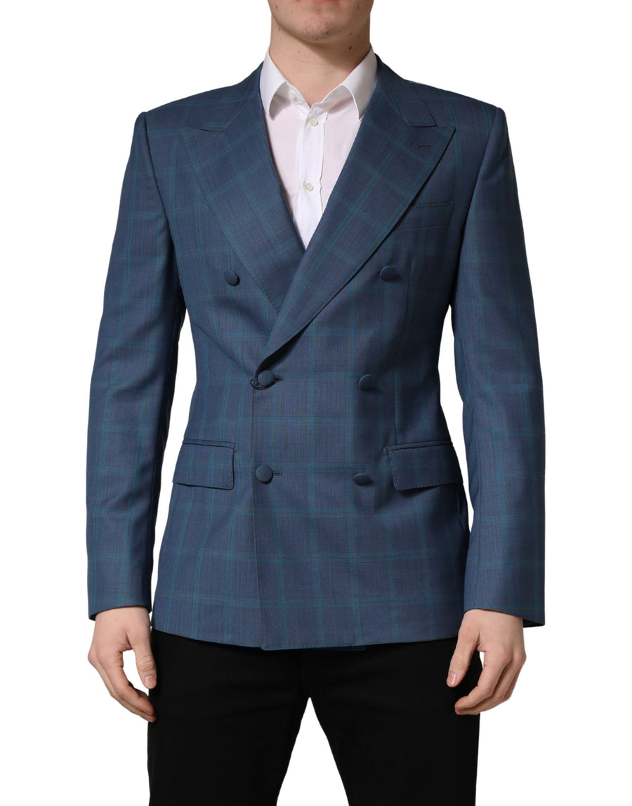 Dolce & Gabbana 100% Virgin Wool; Lining: 40% Acetate blazer in blue