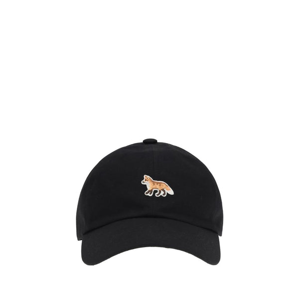Maison Kitsuné MAOW06109WB0026P199BB 100% Cotton baseball cap in black