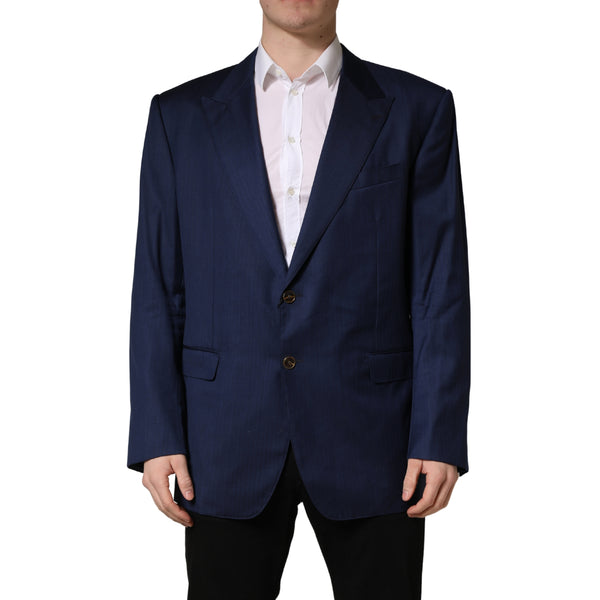 Dolce & Gabbana 90% Virgin Wool 10% Silk blazer in navy