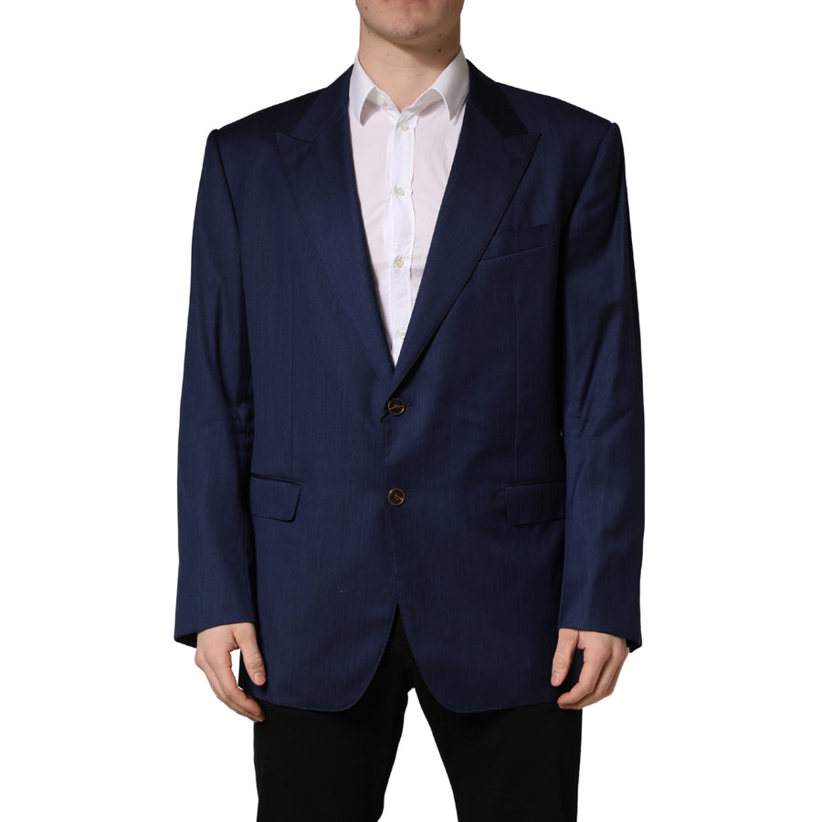 Dolce & Gabbana 90% Virgin Wool 10% Silk blazer in navy
