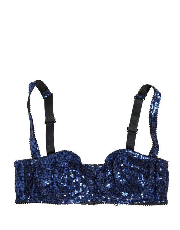 Dolce & Gabbana 100% Nylon; Lining: 92% Silk bra in blue