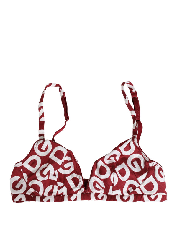 Dolce & Gabbana 100% Cotton soft cup bra in red