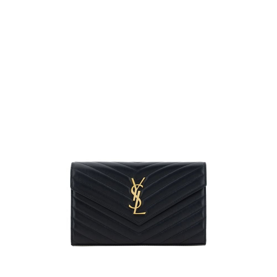 Saint Laurent 100% Calf Leather Bos Taurus wallet in black
