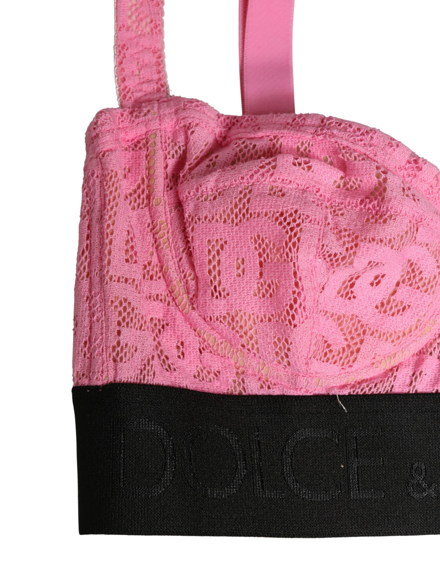 Dolce & Gabbana 56% Cotton bra in pink