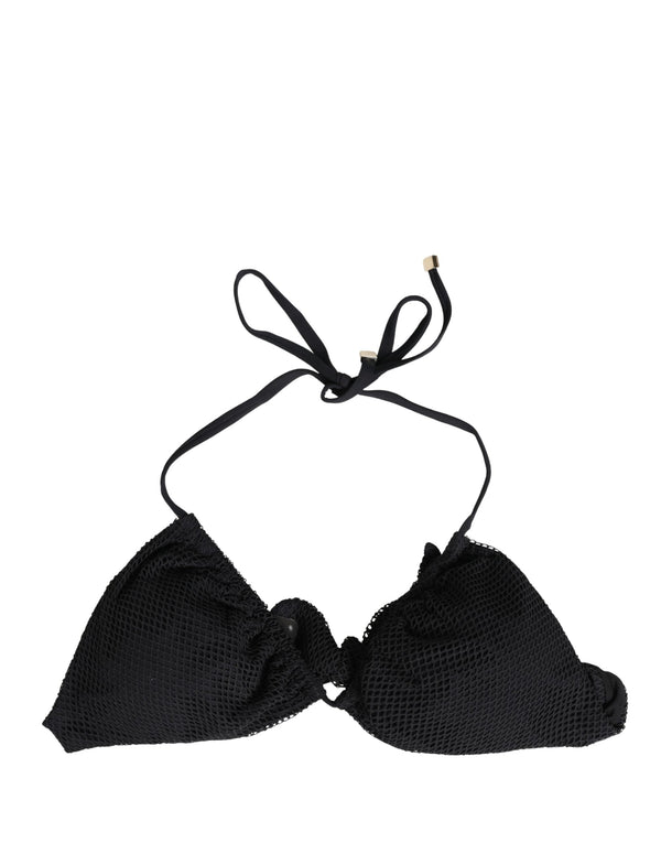 Dolce & Gabbana 12% Elastane 88% Nylon bikini top in black