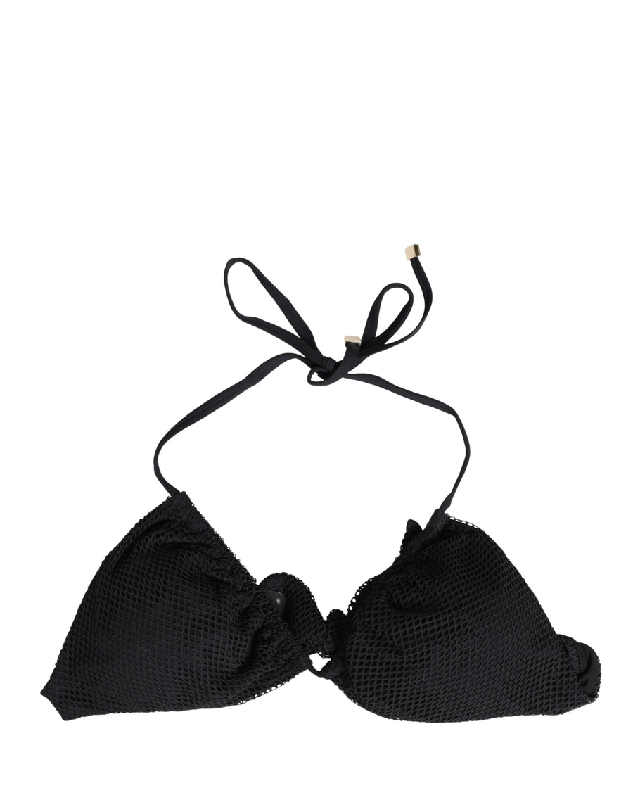 Dolce & Gabbana 12% Elastane 88% Nylon bikini top in black