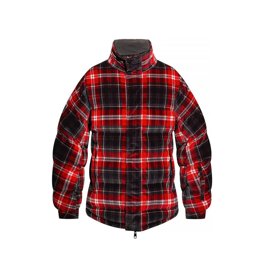 Dolce & Gabbana 94% cotton puffer jacket in red