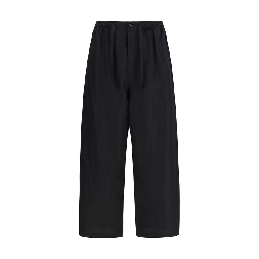 Lemaire 53% Linen trousers in black