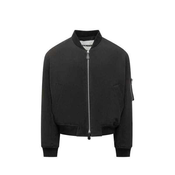 Jil Sander 100% Polyester; Lining: Viscose bomber jacket in black