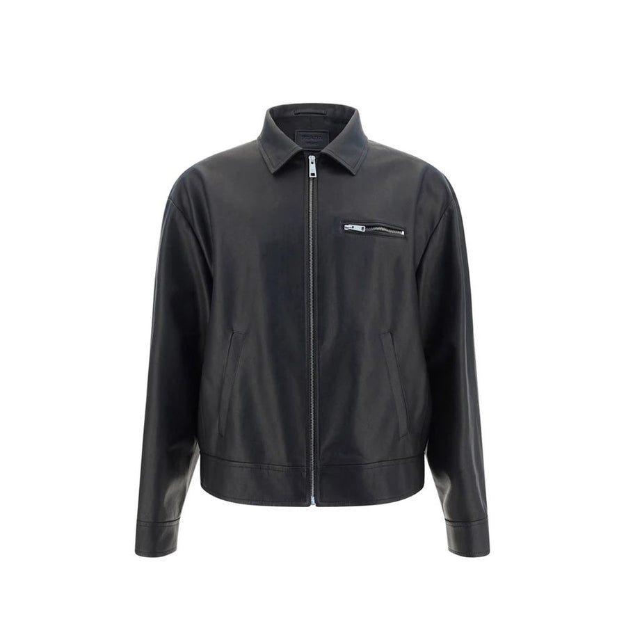 Prada 100% Lamb Leather jacket in black