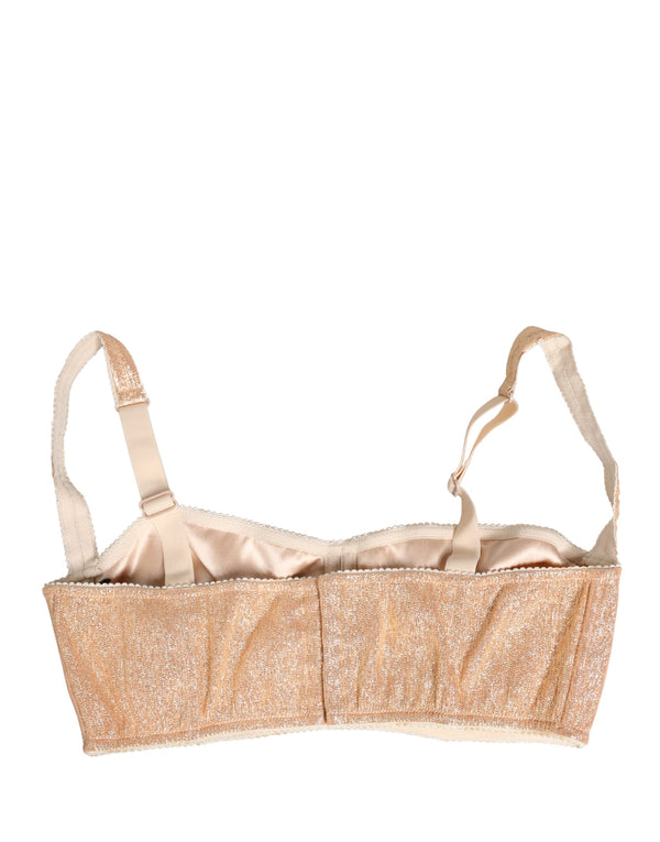 Dolce & Gabbana 1% Elastane balconette bra in beige
