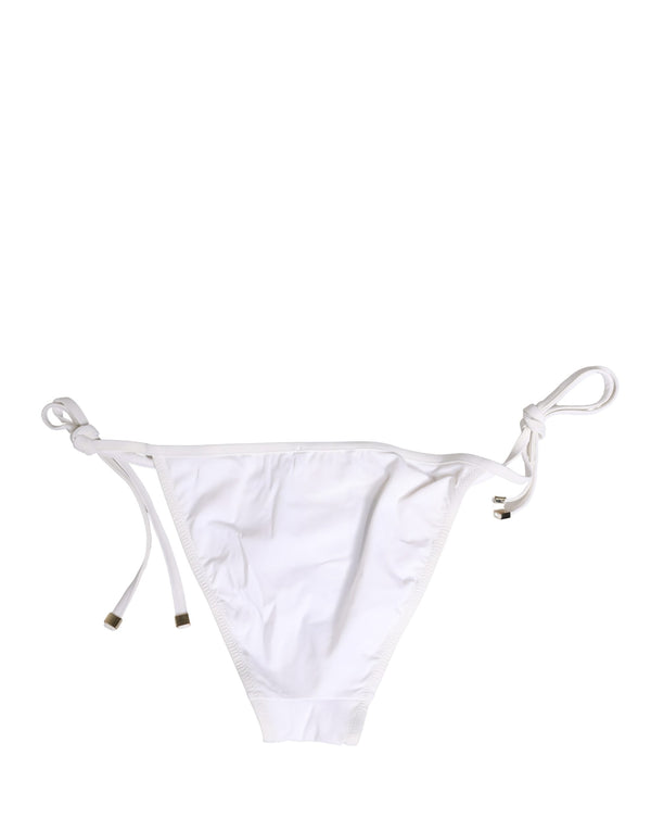 Dolce & Gabbana 75% Nylon bikini bottom in white