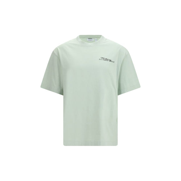Off-White 100% Cotton t-shirt in green