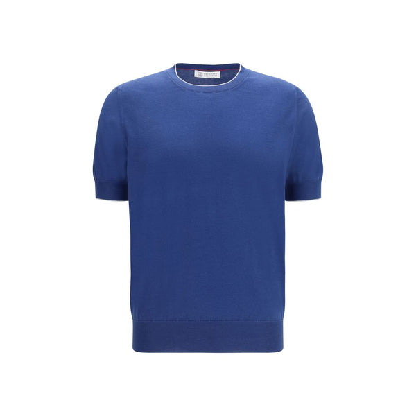 Brunello Cucinelli 100% Cotton t-shirt in blue