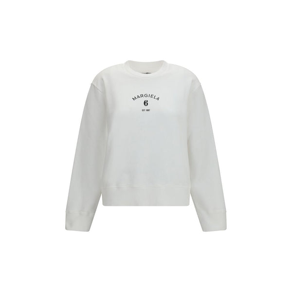 MM6 Maison Margiela 100% Cotton sweatshirt in white
