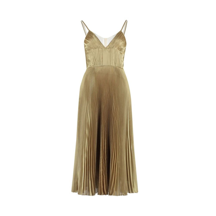 Prada 100% Polyester dress in gold