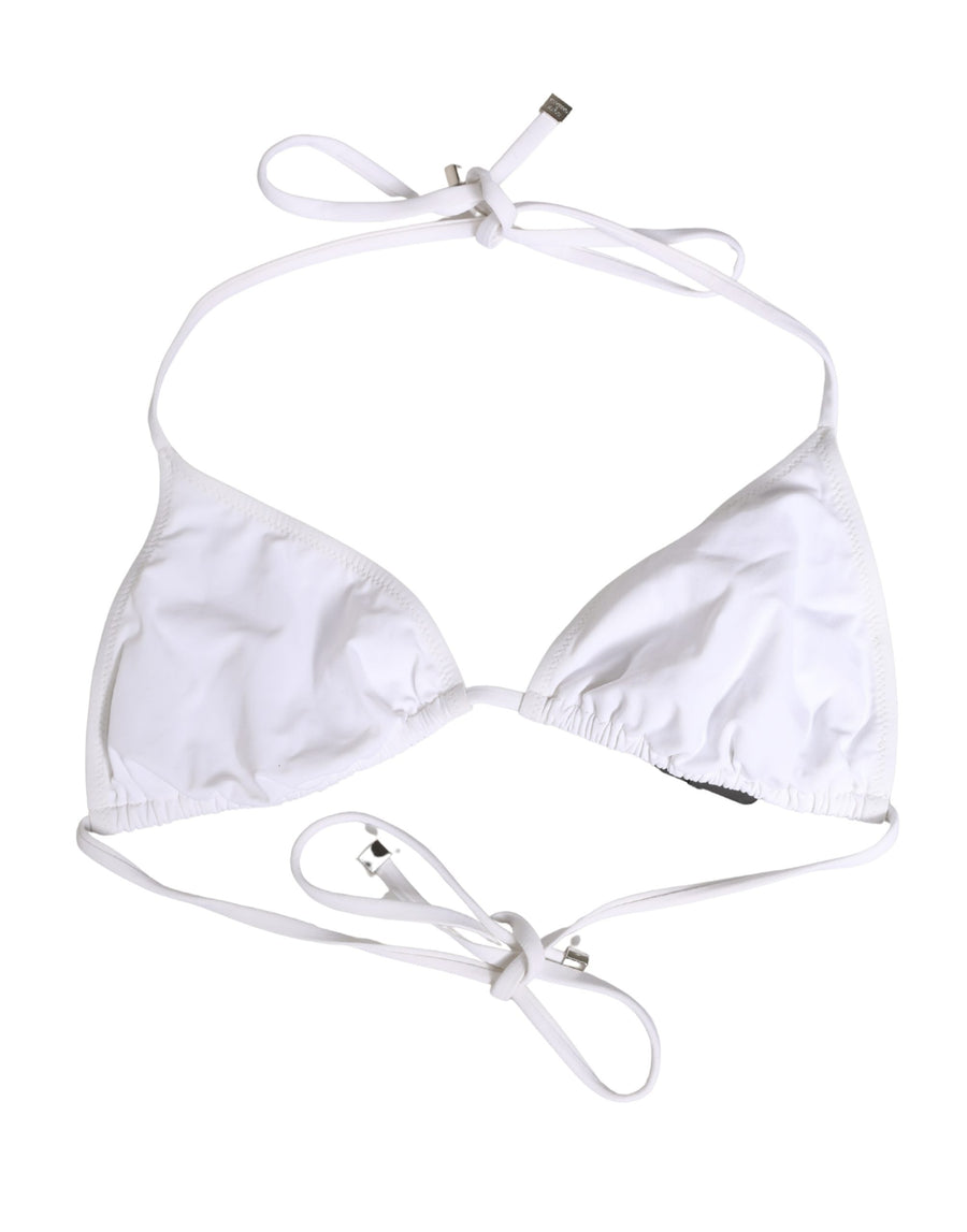 Dolce & Gabbana 75% Nylon bikini top in white