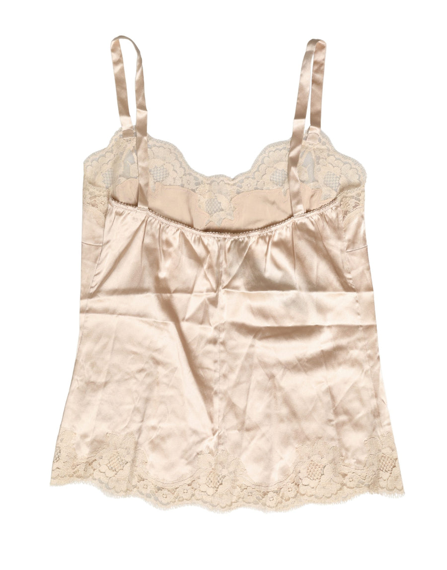 Dolce & Gabbana 80% Silk tank top in beige
