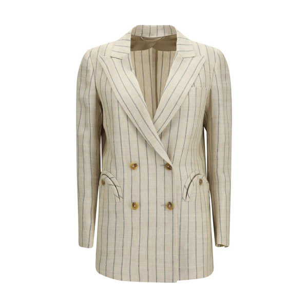 Blazé Milano 49% Linen blazer in beige