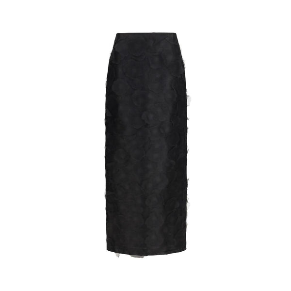 Max Mara 100% Silk skirt in black
