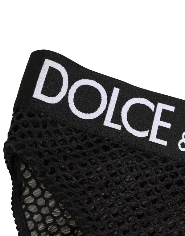 Dolce & Gabbana 96% Cotton high brief in black