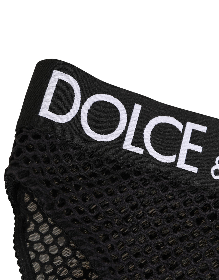 Dolce & Gabbana 96% Cotton high brief in black
