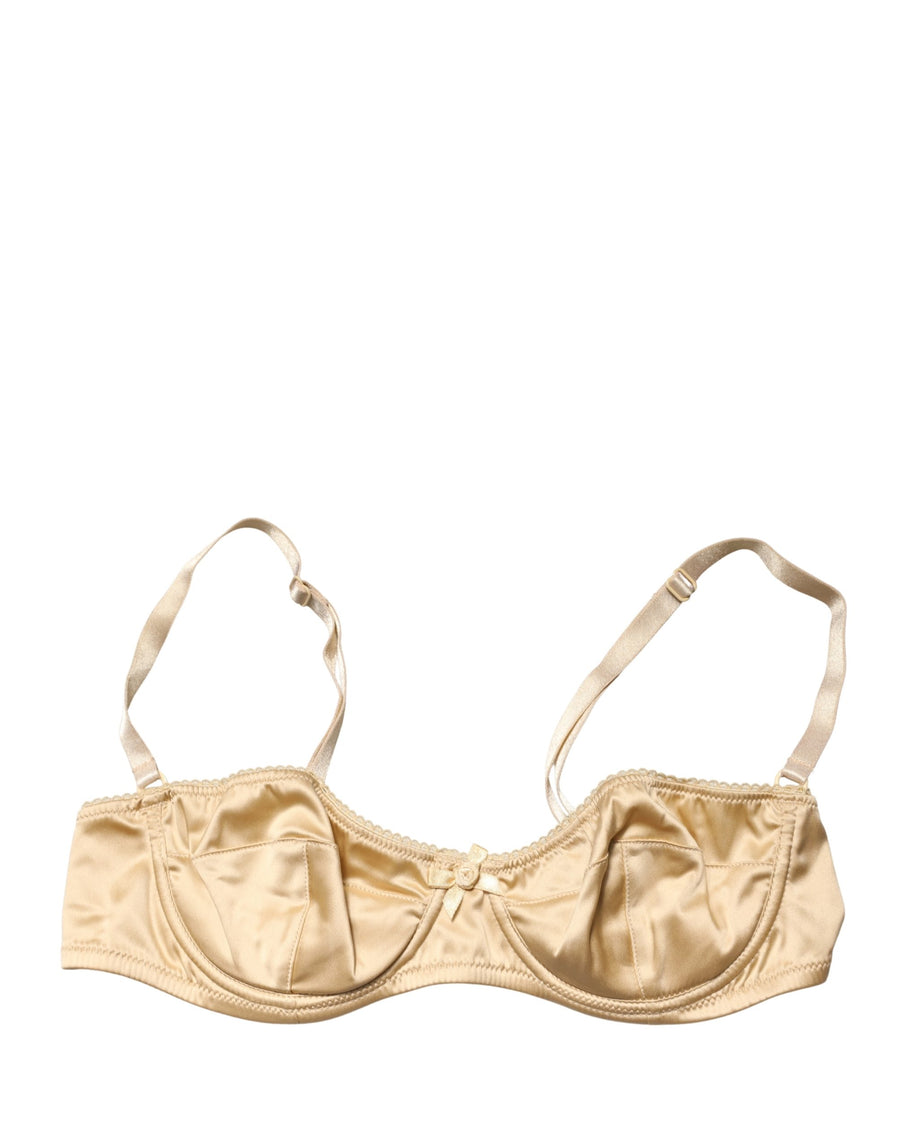 Dolce & Gabbana 94% Silk bra in beige