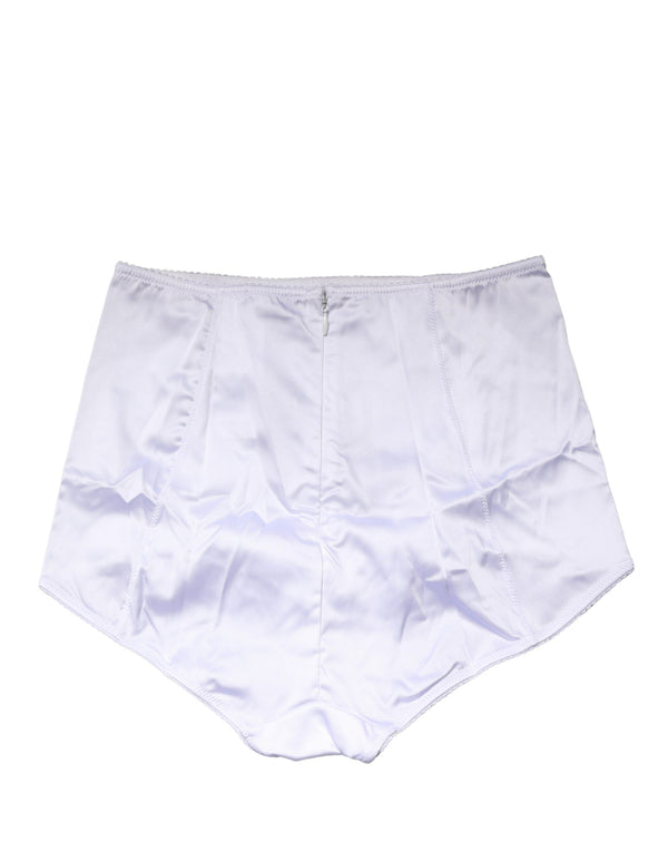 Dolce & Gabbana 94% Silk 6% Elastane bodysuit in white