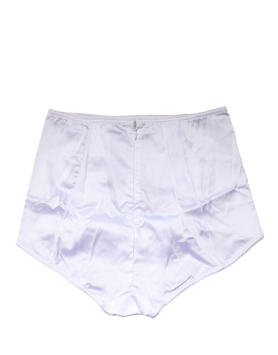 Dolce & Gabbana 94% Silk 6% Elastane bodysuit in white