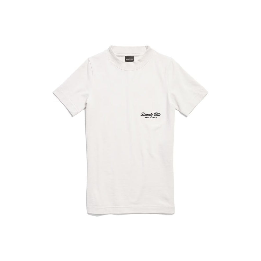 Balenciaga 94% Cotton 6% Elastane t-shirt in white