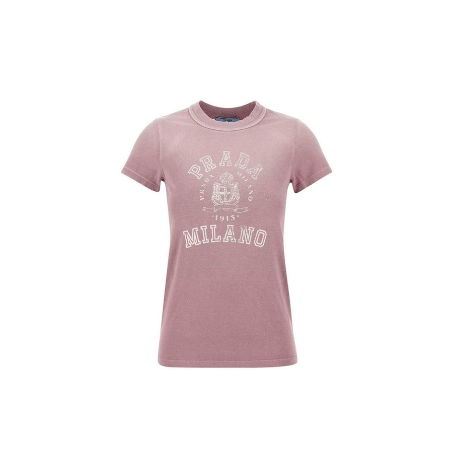 Prada 100% Cotton t-shirt in pink