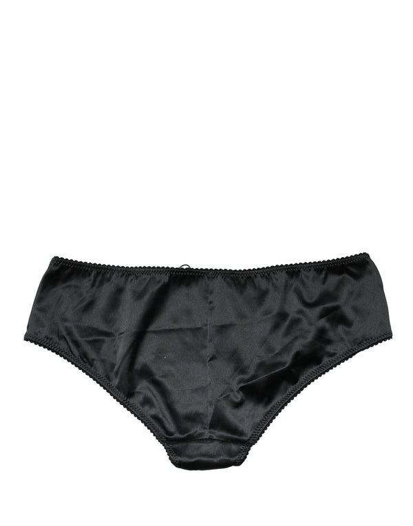 Dolce & Gabbana 94% Silk 6% Elastane brief in black