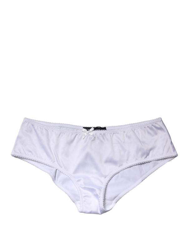 Dolce & Gabbana 94% Silk 6% Elastane brief in white