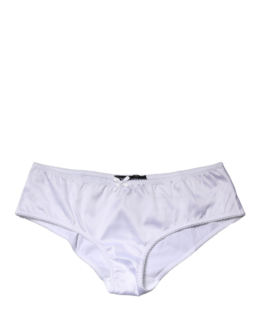 Dolce & Gabbana 94% Silk 6% Elastane brief in white