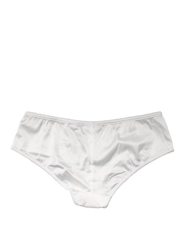 Dolce & Gabbana 94% Silk 6% Elastane brief in white