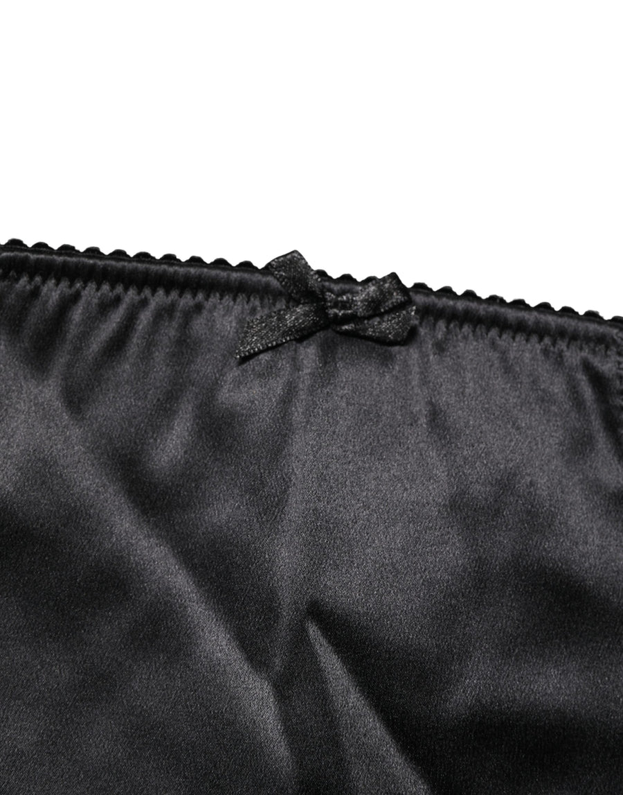 Dolce & Gabbana 94% Silk 6% Elastane; Lining: 90% Nylon 10% Elastane girdle in black